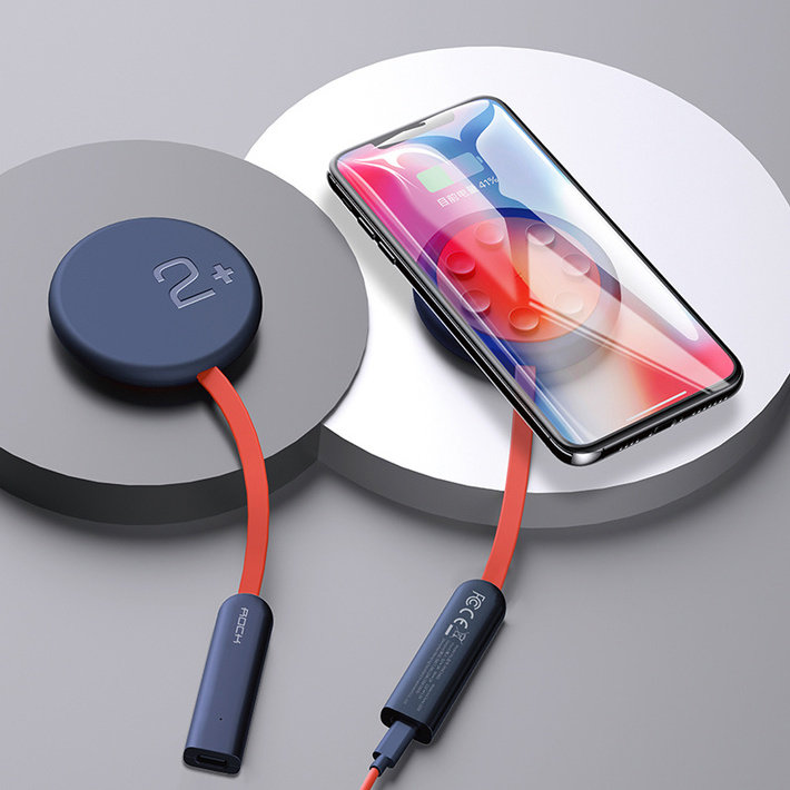 Беспроводная зарядка двухсторонняя Rock W24 Double-side Quick Charge Беспроводная зарядка двухсторонняя Rock W24 Double-side Quick Charge