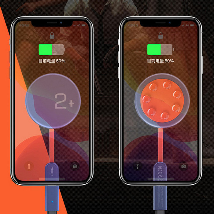 Беспроводная зарядка двухсторонняя Rock W24 Double-side Quick Charge Беспроводная зарядка двухсторонняя Rock W24 Double-side Quick Charge