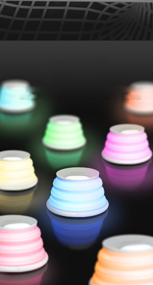 Беспроводная зарядка с лампой Momax Q.LED Rainbow Беспроводная зарядка с лампой Momax Q.LED Rainbow