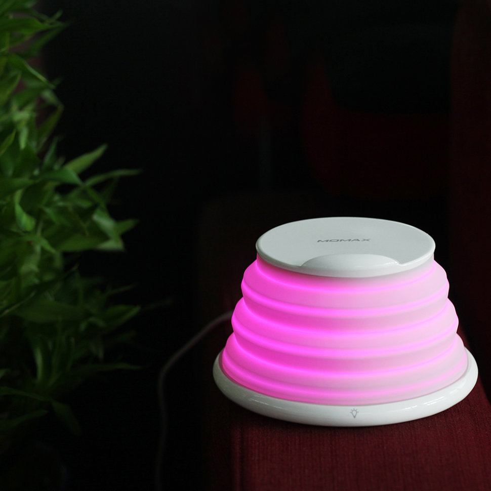 Беспроводная зарядка с лампой Momax Q.LED Rainbow Беспроводная зарядка с лампой Momax Q.LED Rainbow