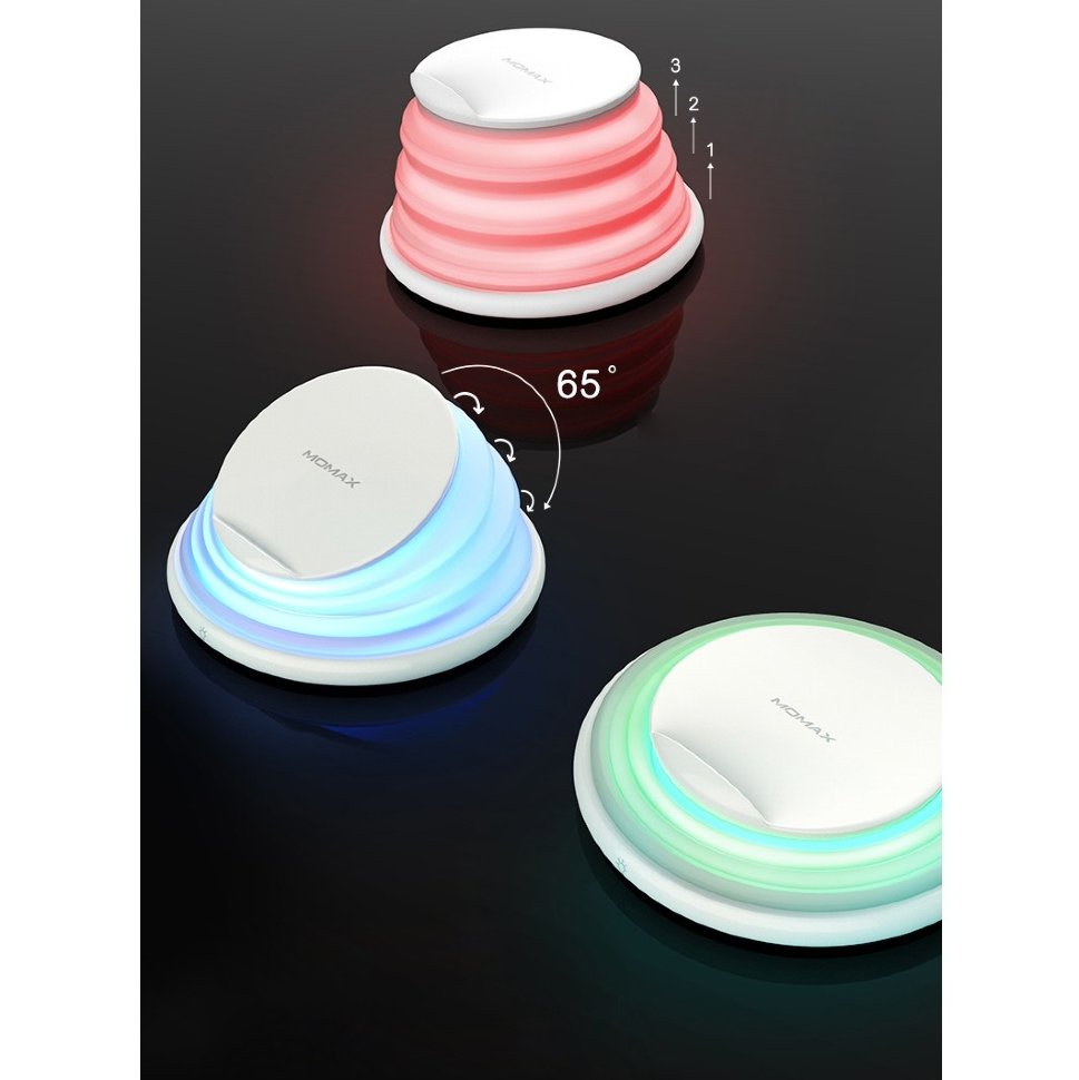 Беспроводная зарядка с лампой Momax Q.LED Rainbow Беспроводная зарядка с лампой Momax Q.LED Rainbow
