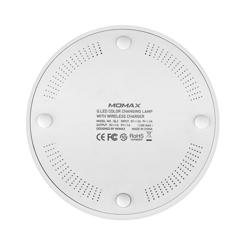 Беспроводная зарядка с лампой Momax Q.LED Rainbow Беспроводная зарядка с лампой Momax Q.LED Rainbow