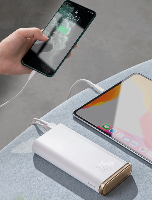 Внешний аккумулятор Baseus Starlight 20000мАч 22.5Вт Чёрный Внешний аккумулятор Baseus Starlight 20000мАч 22.5Вт Чёрный