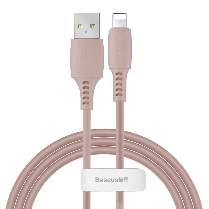 Кабель Baseus Colourful Cable USB - Lightning 2.4A 1.2м Розовый Кабель Baseus Colourful Cable USB - Lightning 2.4A 1.2м Розовый