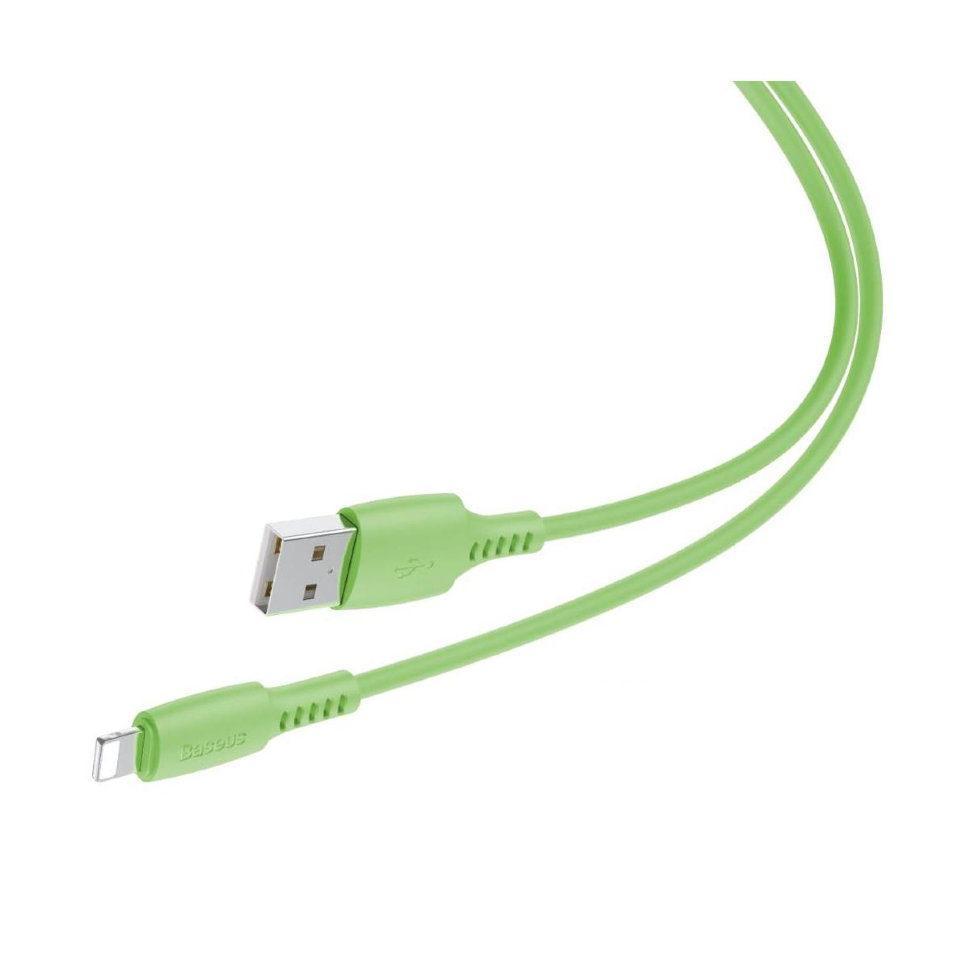 Кабель Baseus Colourful Cable USB - Lightning 2.4A 1.2м Зелёный Кабель Baseus Colourful Cable USB - Lightning 2.4A 1.2м Зелёный