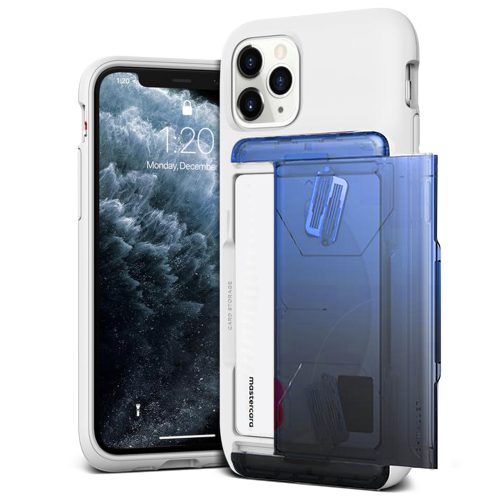 Чехол VRS Design Damda Glide Shield для iPhone 11 Pro White Blue - Black