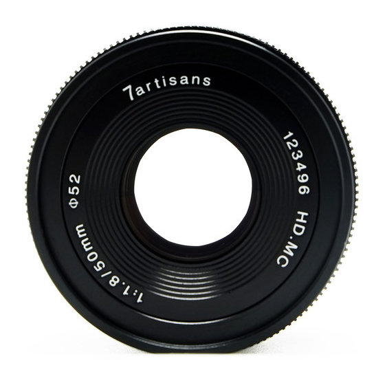 Объектив 7Artisans 50mm F1.8 E-mount Чёрный Объектив 7Artisans 50mm F1.8 E-mount Чёрный