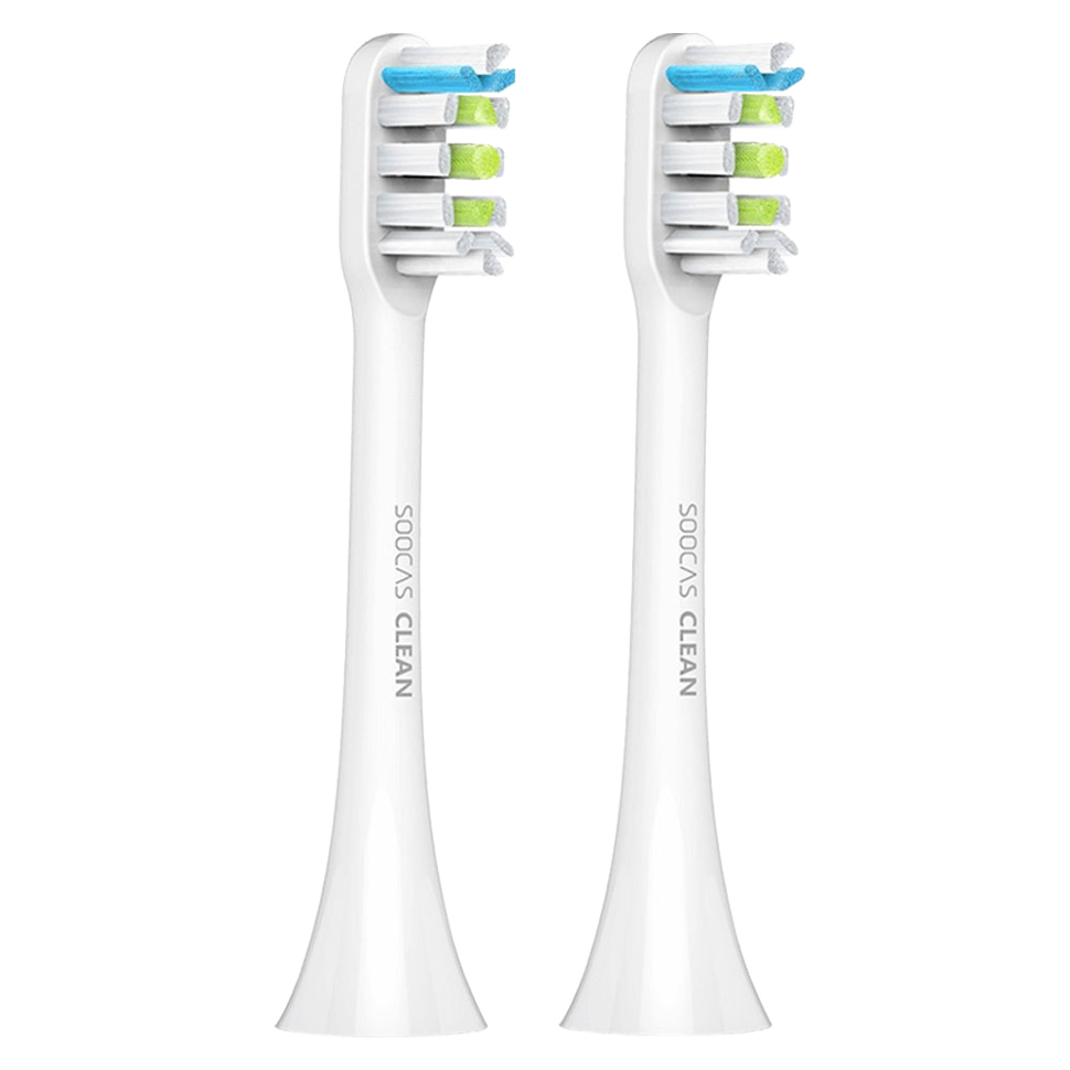Сменные насадки для зубной щетки Soocas X3 (2шт) Белые Сменные насадки для зубной щетки Soocas X3 (2шт) Белые