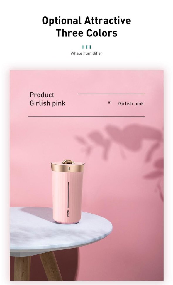 Увлажнитель Baseus Whale Car&Home Humidifier Белый Увлажнитель Baseus Whale Car&Home Humidifier Белый