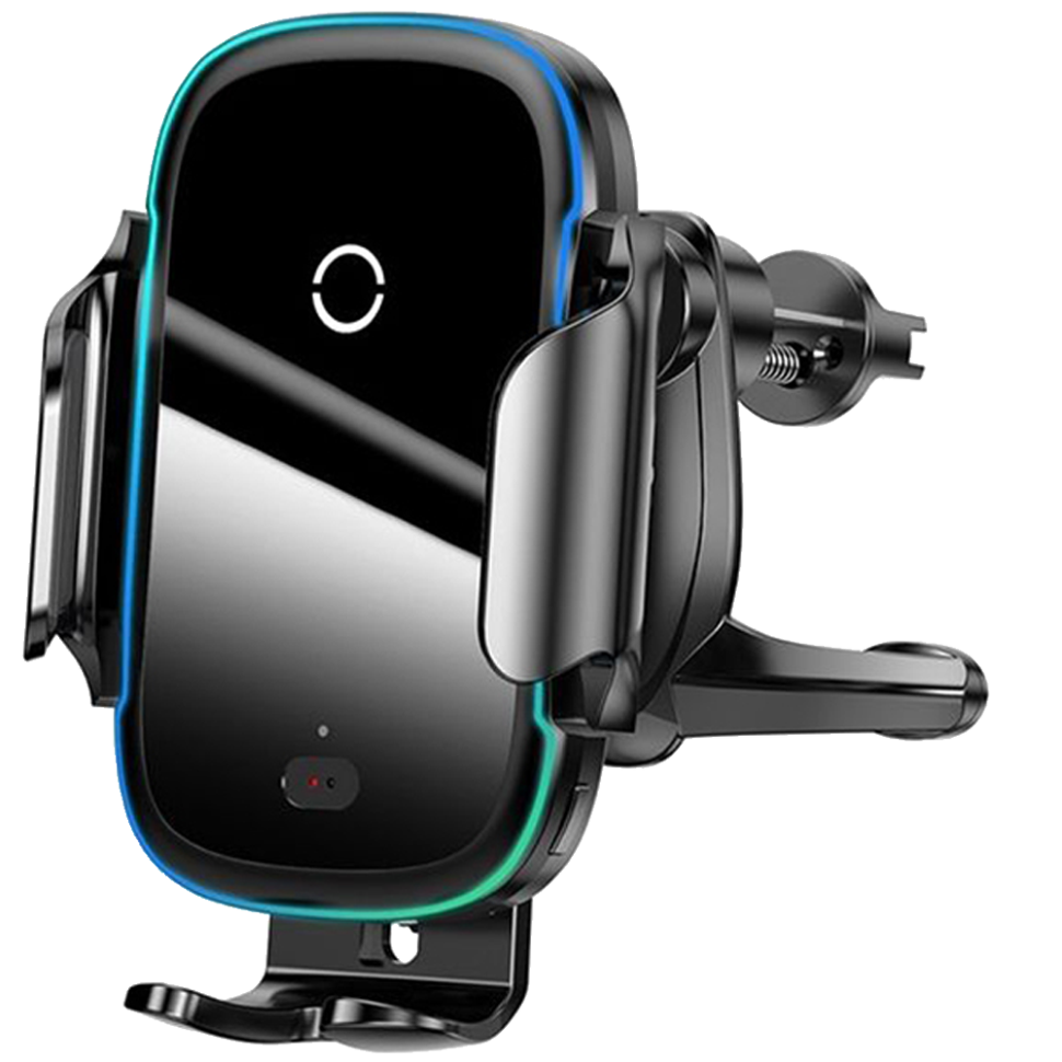 Автодержатель с беспроводной зарядкой Baseus Light Electric Holder (15W) Чёрный Автодержатель с беспроводной зарядкой Baseus Light Electric Holder (15W) Чёрный