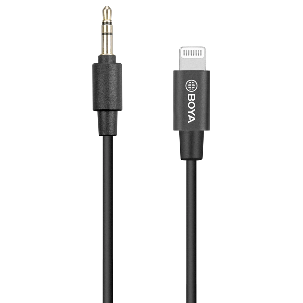 Переходник BOYA BY-K1 Lightning - mini Jack 3.5мм TRS Переходник BOYA BY-K1 Lightning - mini Jack 3.5мм TRS