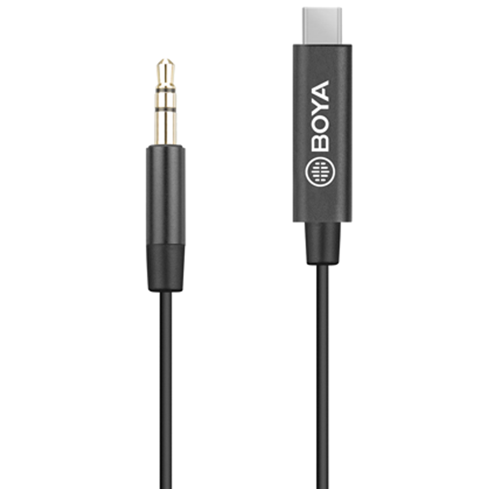 Переходник BOYA BY-K2 Type-C - mini Jack 3.5 мм TRS Переходник BOYA BY-K2 Type-C - mini Jack 3.5 мм TRS
