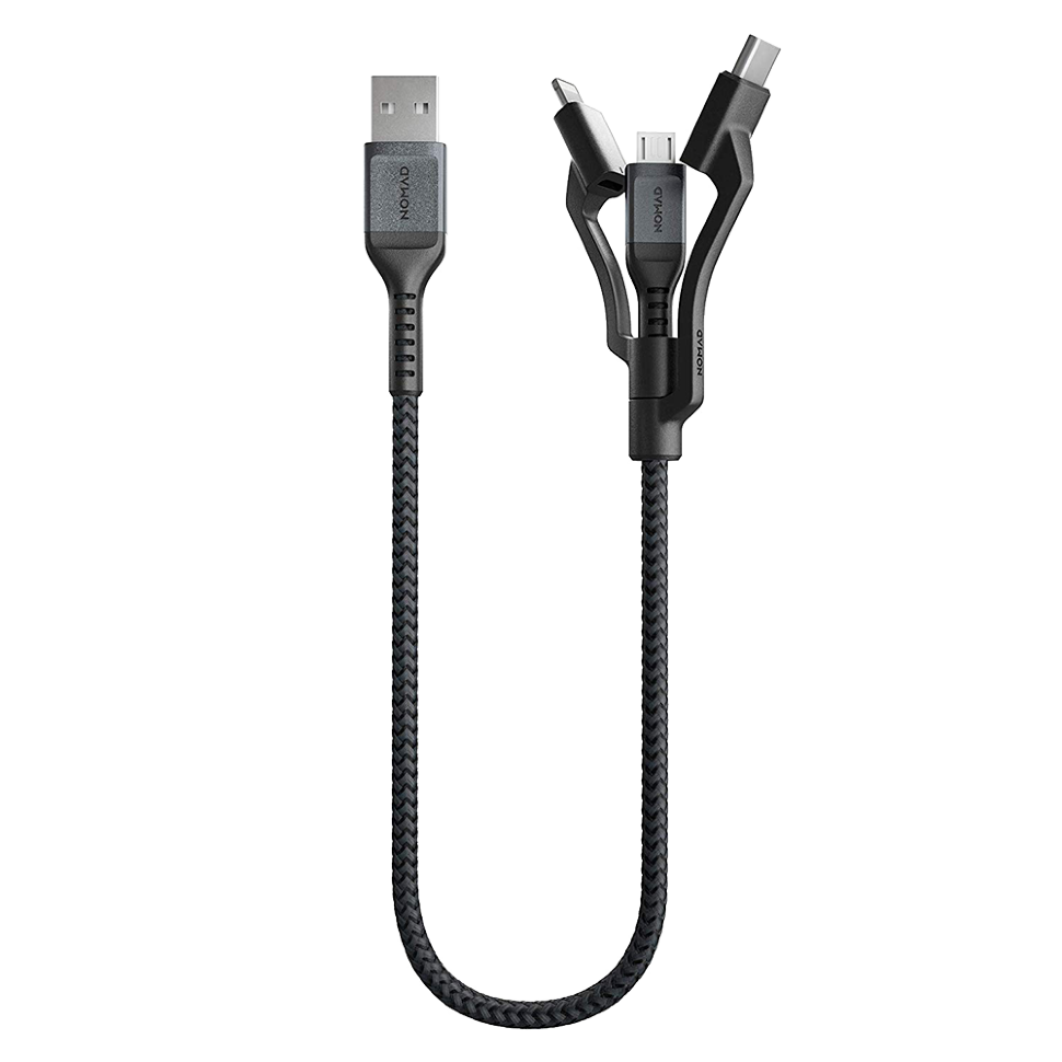Кабель Nomad Universal 3 in 1 (Type-C/Micro USB/Lightning) 0.3м Кабель Nomad Universal 3 in 1 (Type-C/Micro USB/Lightning) 0.3м