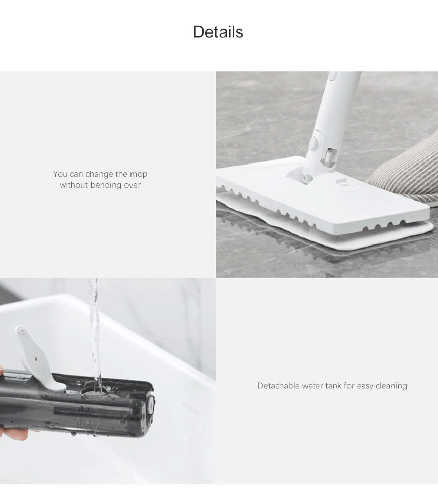 Паровая швабра Deerma Steam Cleaner ZQ610 EU Паровая швабра Deerma Steam Cleaner ZQ610 EU