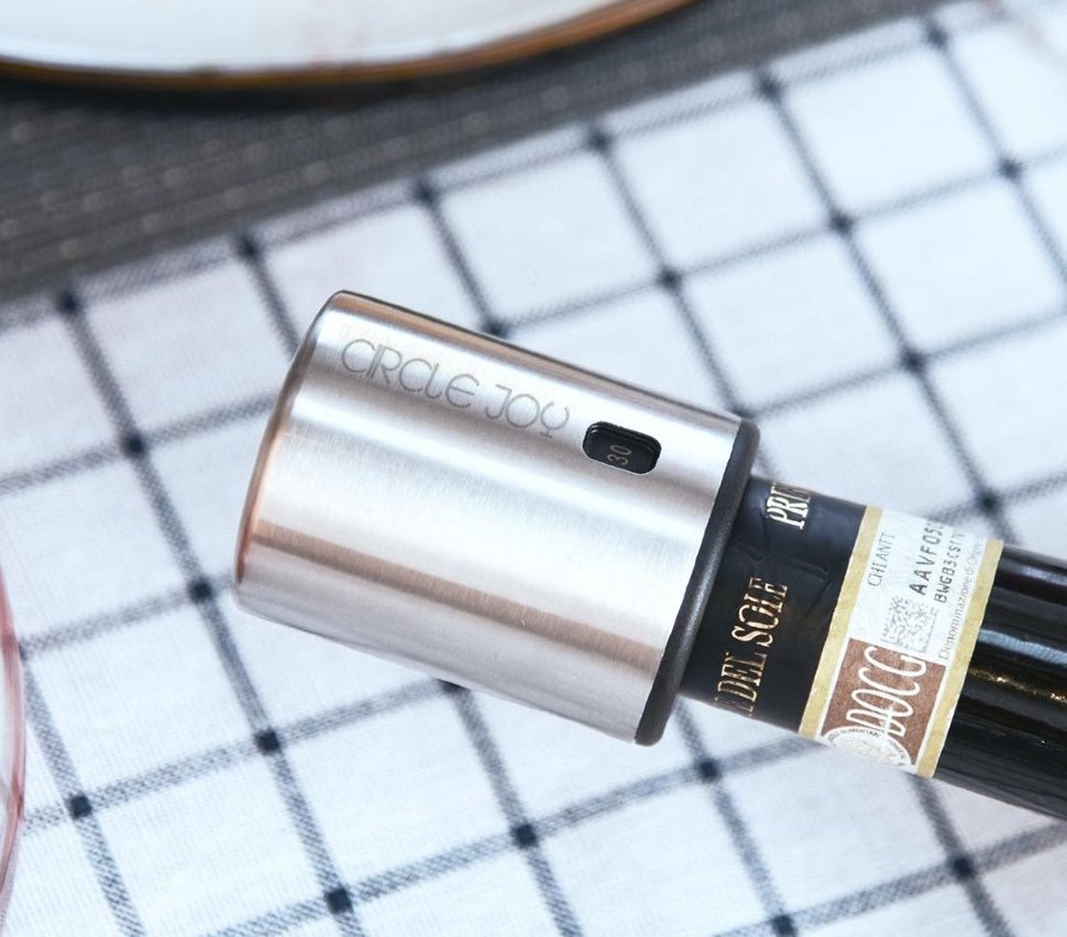 Вакуумная пробка для вина Circle Joy Wine Bottle Stopper Вакуумная пробка для вина Circle Joy Wine Bottle Stopper