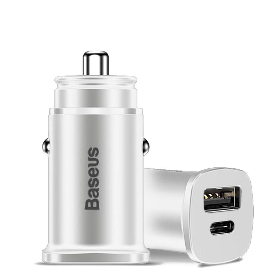 Автомобильное зарядное устройство Baseus PPS 30W A+C Белое Автомобильное зарядное устройство Baseus PPS 30W A+C Белое