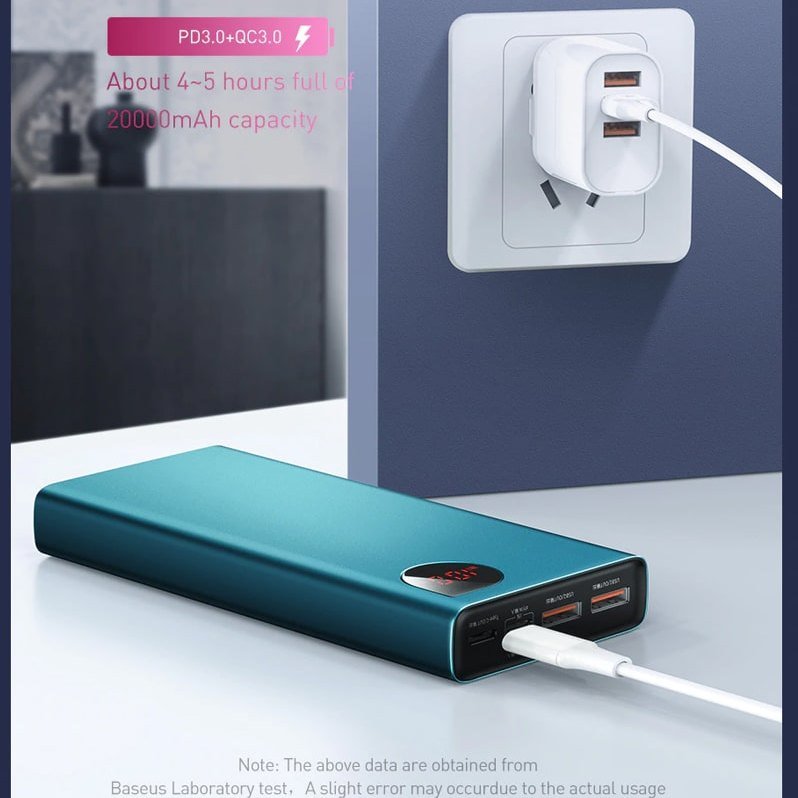 Внешний аккумулятор Baseus Adaman 20000мАч Фиолетовый Внешний аккумулятор Baseus Adaman 20000мАч Фиолетовый