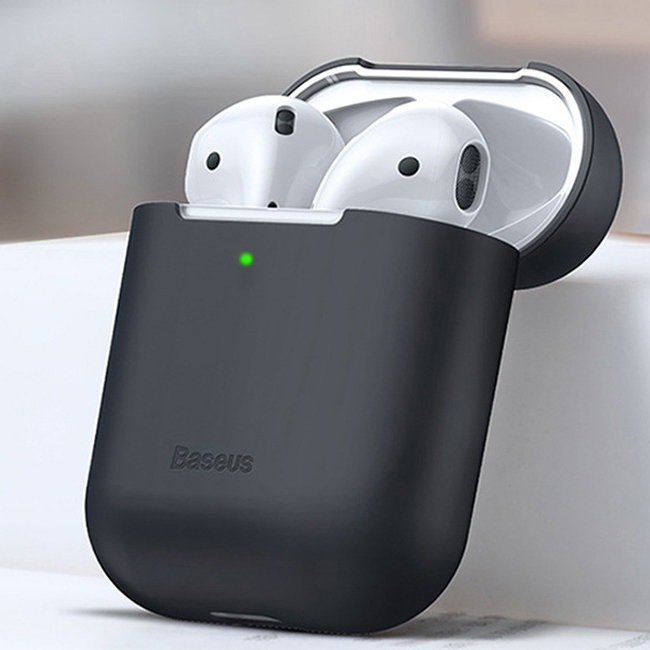 Чехол Baseus Case для Apple Airpods Чёрный Чехол Baseus Case для Apple Airpods Чёрный