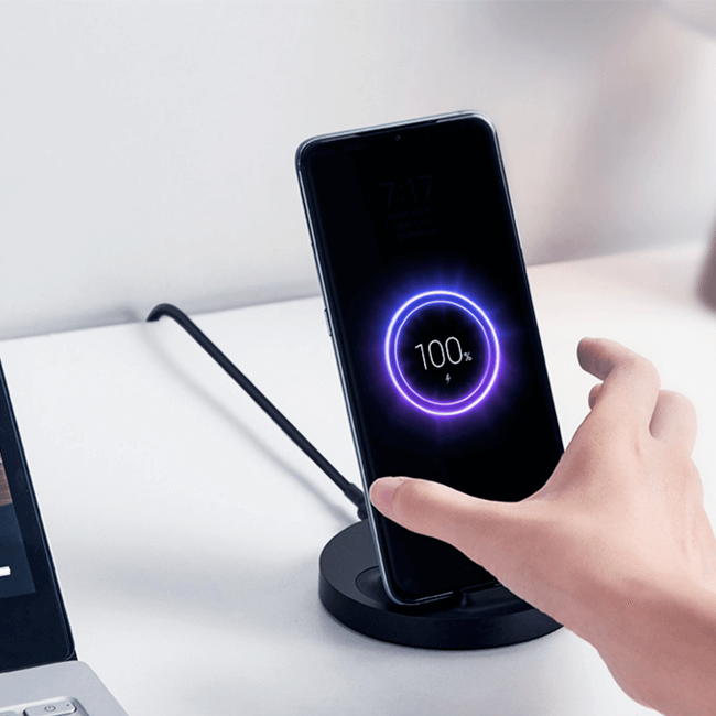 Беспроводная зарядка Xiaomi Mijia Vertical Wireless Charger Stand 20W Беспроводная зарядка Xiaomi Mijia Vertical Wireless Charger Stand 20W