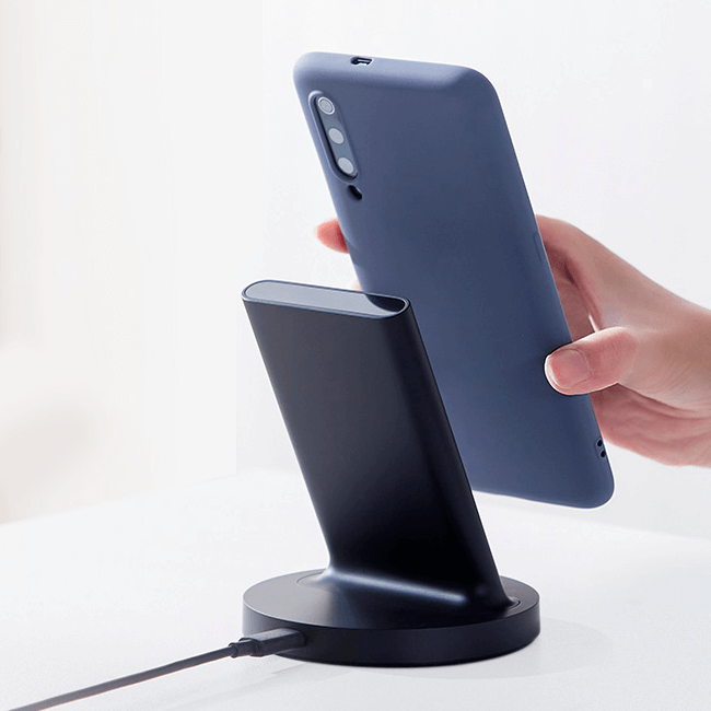 Беспроводная зарядка Xiaomi Mijia Vertical Wireless Charger Stand 20W Беспроводная зарядка Xiaomi Mijia Vertical Wireless Charger Stand 20W