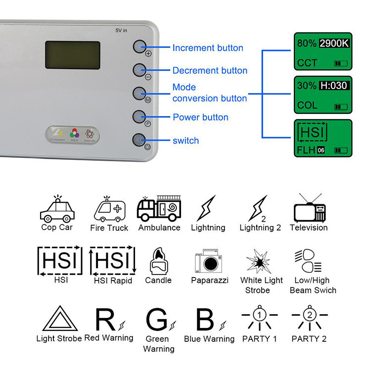 Осветитель NiceFoto TC-168 RGB Осветитель NiceFoto TC-168 RGB
