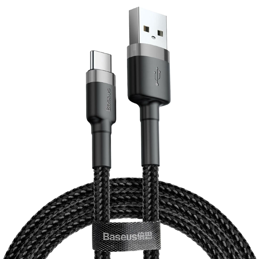 Кабель Baseus Cafule USB - Type-C 1м Серый Кабель Baseus Cafule USB - Type-C 1м Серый