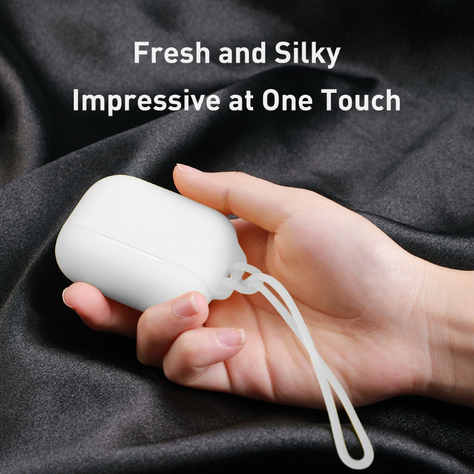 Чехол Baseus Let's Go Jelly Lanyard для AirPods Pro Зелёный (с зелёным ремешком) Чехол Baseus Let's Go Jelly Lanyard для AirPods Pro Зелёный (с зелёным ремешком)