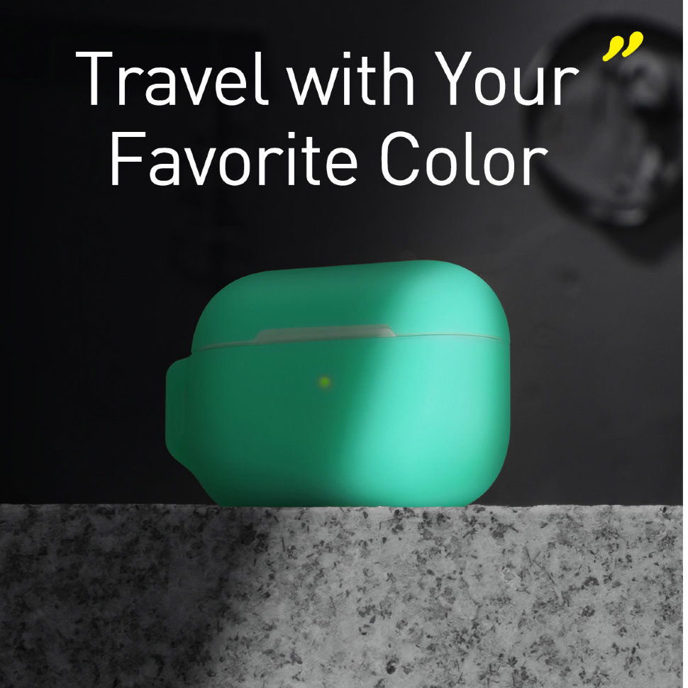 Чехол Baseus Let's Go Jelly Lanyard для AirPods Pro Зелёный (с зелёным ремешком) Чехол Baseus Let's Go Jelly Lanyard для AirPods Pro Зелёный (с зелёным ремешком)