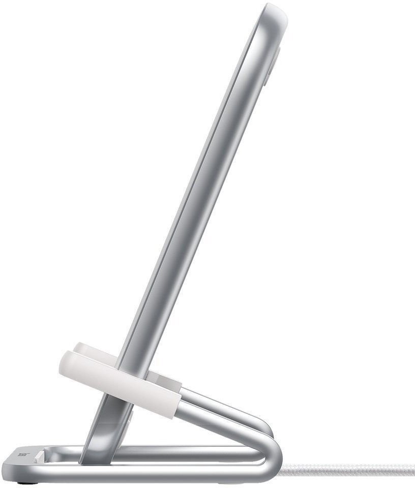 Беспроводная зарядка Baseus Rib Horizontal and Vertical Holder 15W Белая Беспроводная зарядка Baseus Rib Horizontal and Vertical Holder 15W Белая