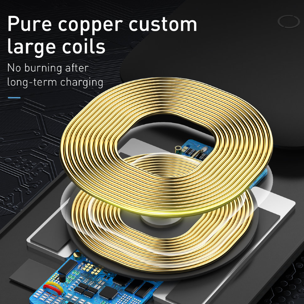 Беспроводная зарядка Baseus Rib Horizontal and Vertical Holder 15W Белая Беспроводная зарядка Baseus Rib Horizontal and Vertical Holder 15W Белая