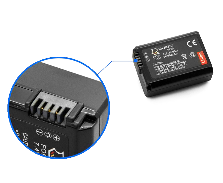 Аккумулятор Ruibo NP-FW50 1050 мАч Аккумулятор Ruibo NP-FW50 1050 мАч