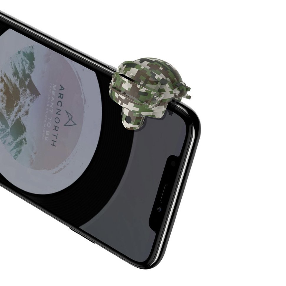 Контроллер Baseus Level 3 Helmet PUBG Gadget GA03 Белый камуфляж Контроллер Baseus Level 3 Helmet PUBG Gadget GA03 Белый камуфляж