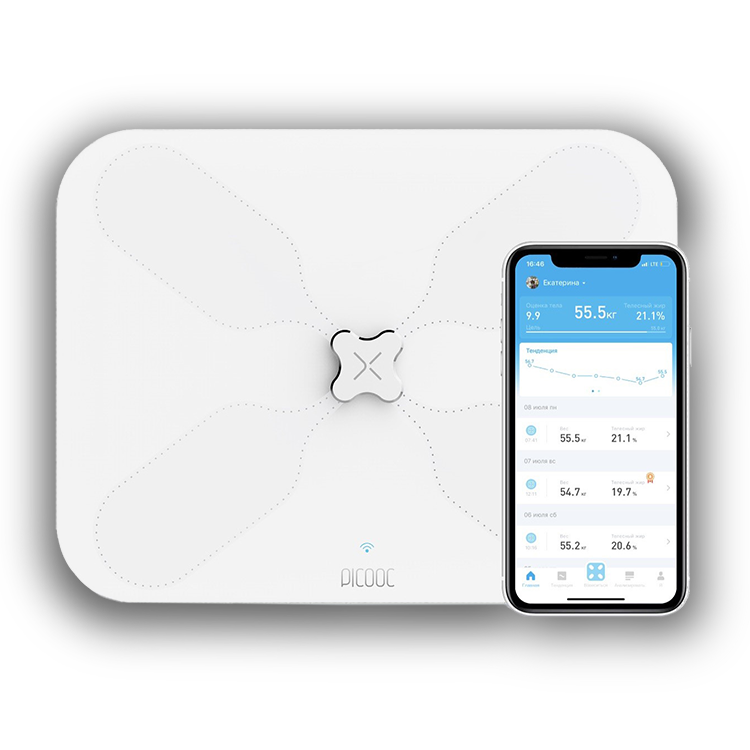 Умные весы Picooc S3 Lite Белые Умные весы Picooc S3 Lite Белые