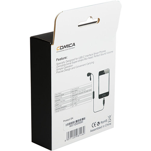 Микрофон петличный CoMica CVM-V01SP-UC Type-C 6м Микрофон петличный CoMica CVM-V01SP-UC Type-C 6м