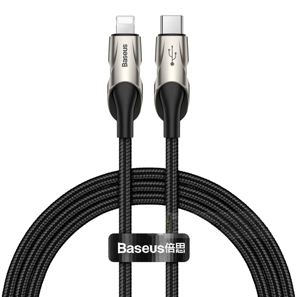 Кабель Baseus Fish eye Type-C - Lightning 1м Чёрный Кабель Baseus Fish eye Type-C - Lightning 1м Чёрный