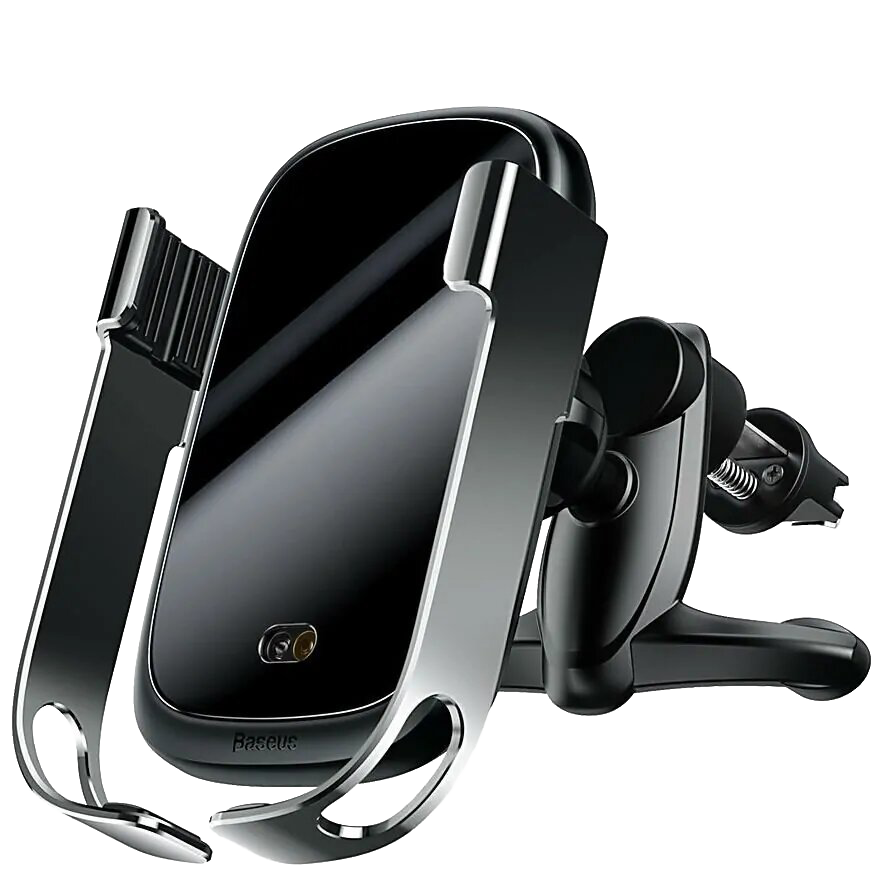 Автодержатель с беспроводной зарядкой Baseus Rock-Solid Серебро Автодержатель с беспроводной зарядкой Baseus Rock-Solid Серебро