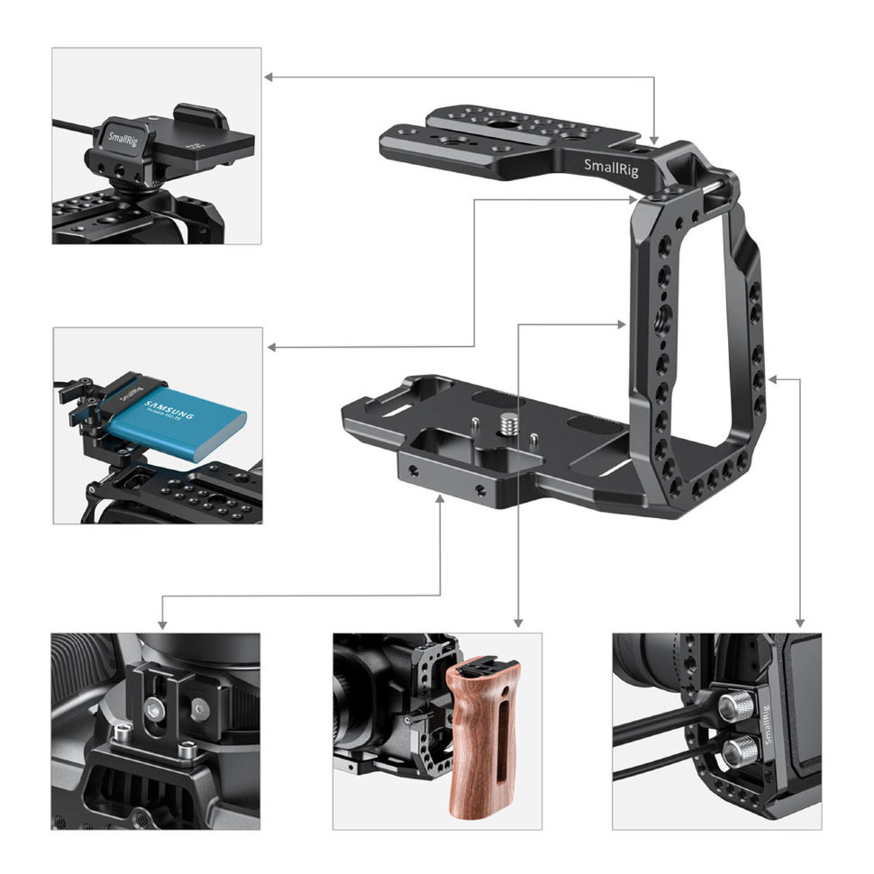 Клетка SmallRig CVB2254B для BMPCC 4K/6K Клетка SmallRig CVB2254B для BMPCC 4K/6K