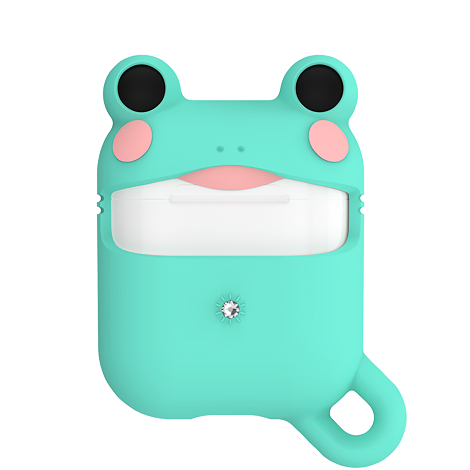 Чехол PQY Adorkable для Apple Airpods Лягушка Чехол PQY Adorkable для Apple Airpods Лягушка