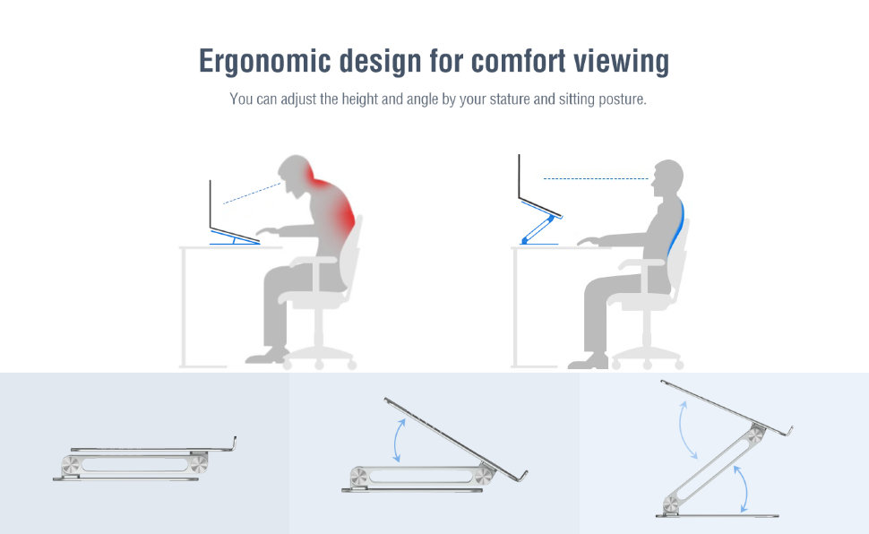 Подставка для ноутбука Nillkin ProDesk Adjustable Laptop Stand Серебро Подставка для ноутбука Nillkin ProDesk Adjustable Laptop Stand Серебро
