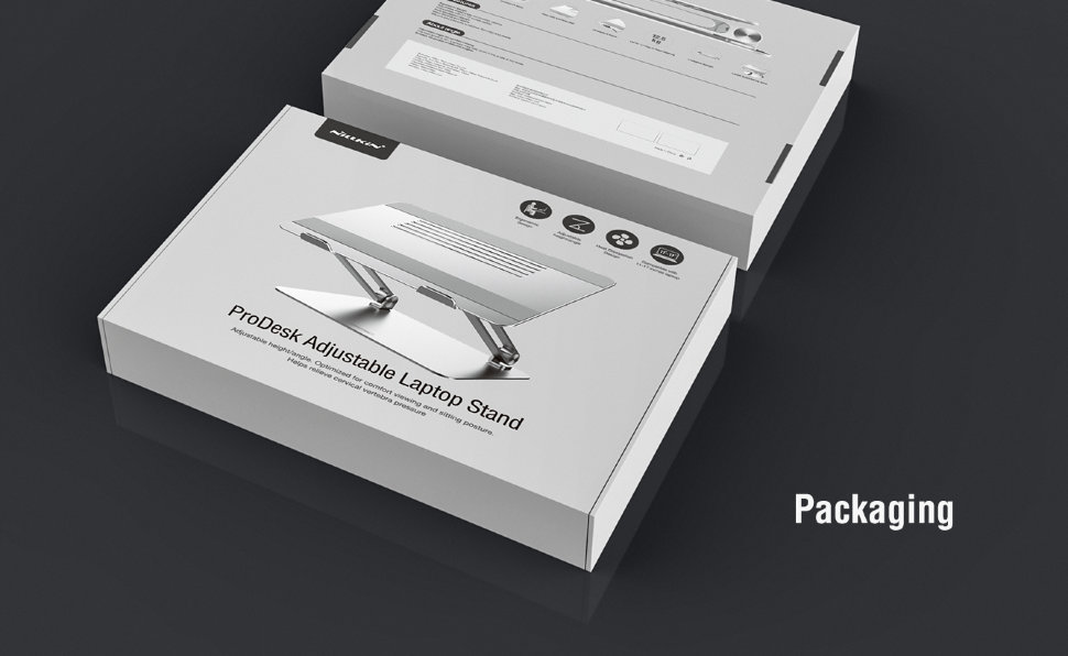 Подставка для ноутбука Nillkin ProDesk Adjustable Laptop Stand Серебро Подставка для ноутбука Nillkin ProDesk Adjustable Laptop Stand Серебро