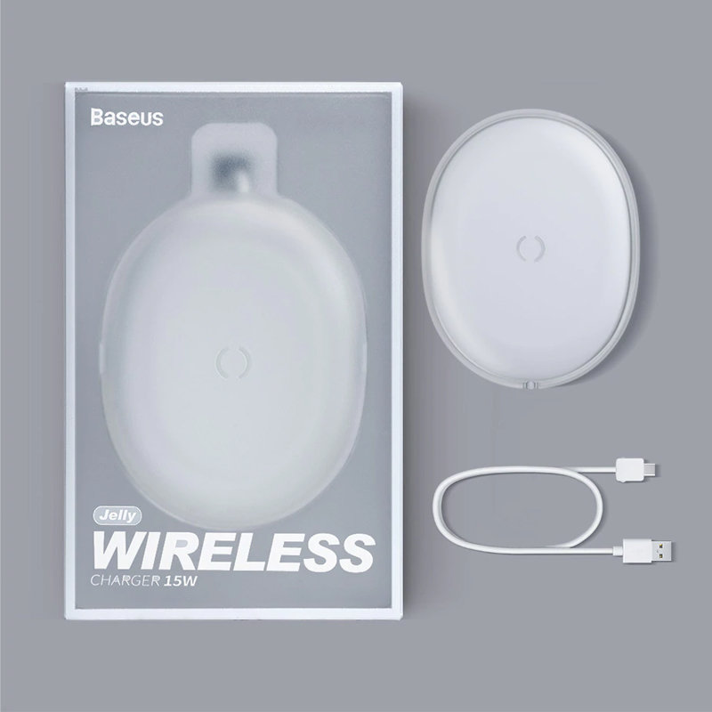 Беспроводная зарядка Baseus Jelly 15W Черная Беспроводная зарядка Baseus Jelly 15W Черная