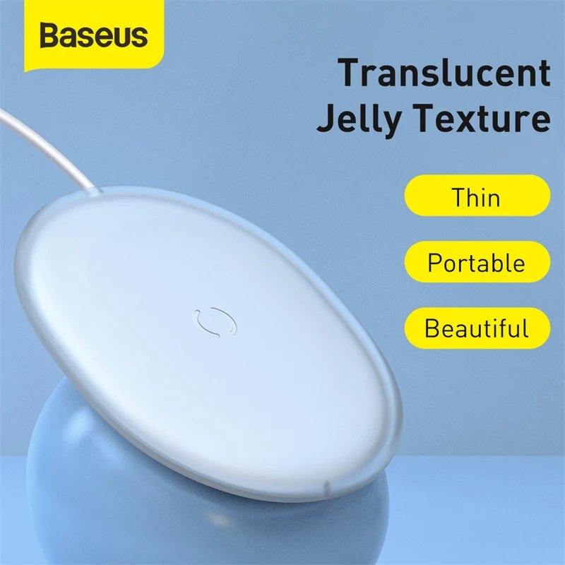 Беспроводная зарядка Baseus Jelly 15W Черная Беспроводная зарядка Baseus Jelly 15W Черная