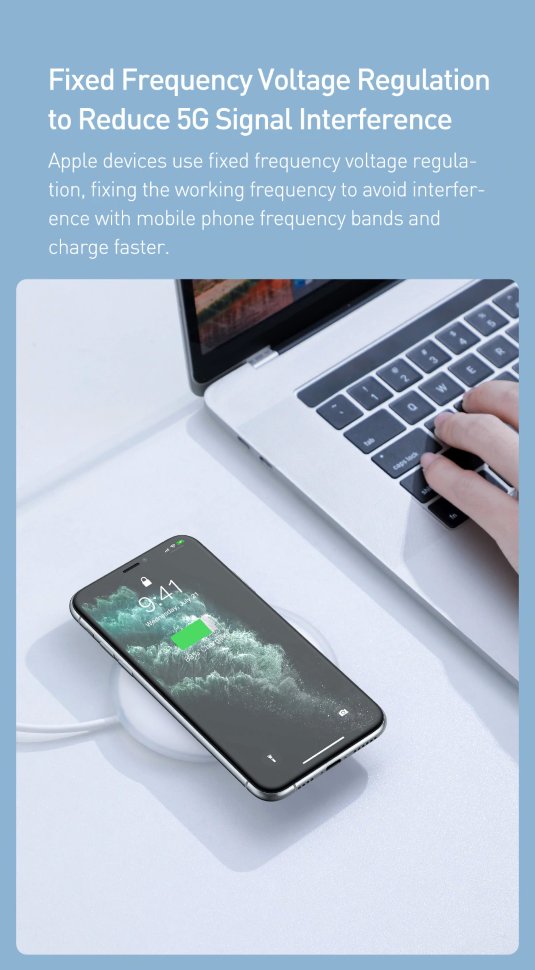 Беспроводная зарядка Baseus Jelly 15W Белая Беспроводная зарядка Baseus Jelly 15W Белая