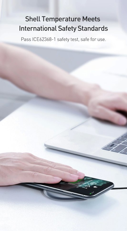 Беспроводная зарядка Baseus Jelly 15W Белая Беспроводная зарядка Baseus Jelly 15W Белая