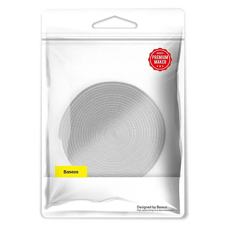 Стяжка кабеля Baseus Colourful Circle Velcro strap 3м Серая Стяжка кабеля Baseus Colourful Circle Velcro strap 3м Серая