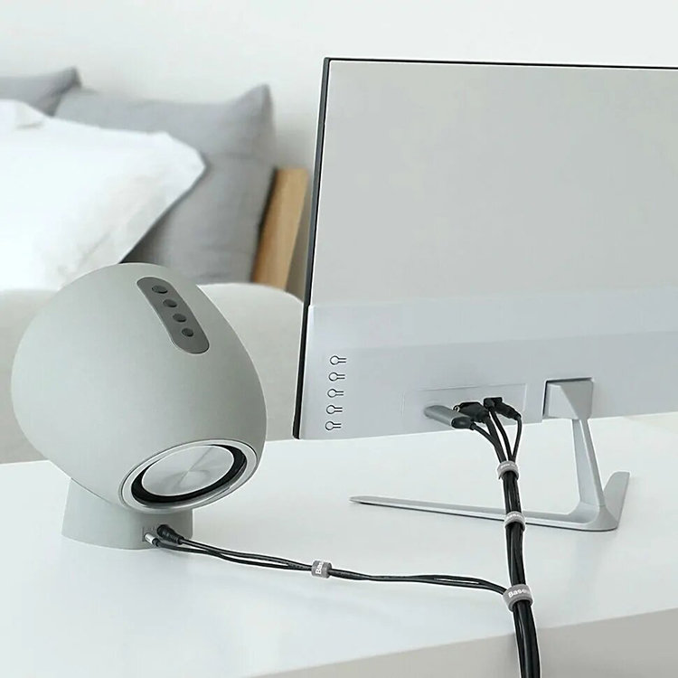 Стяжка кабеля Baseus Colourful Circle Velcro strap 3м Серая Стяжка кабеля Baseus Colourful Circle Velcro strap 3м Серая