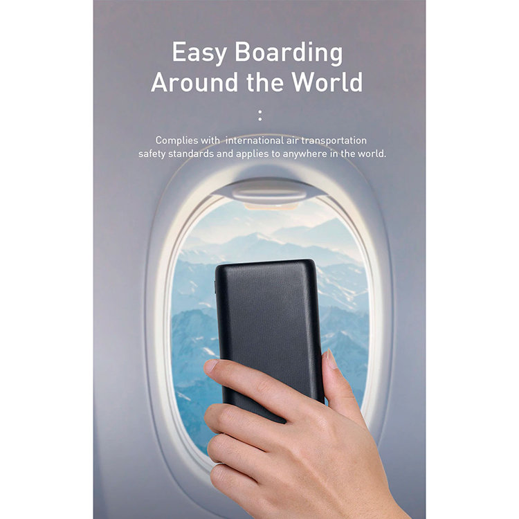 Внешний аккумулятор Baseus Bipow PD+QC 10000mAh 18W Чёрный Внешний аккумулятор Baseus Bipow PD+QC 10000mAh 18W Чёрный