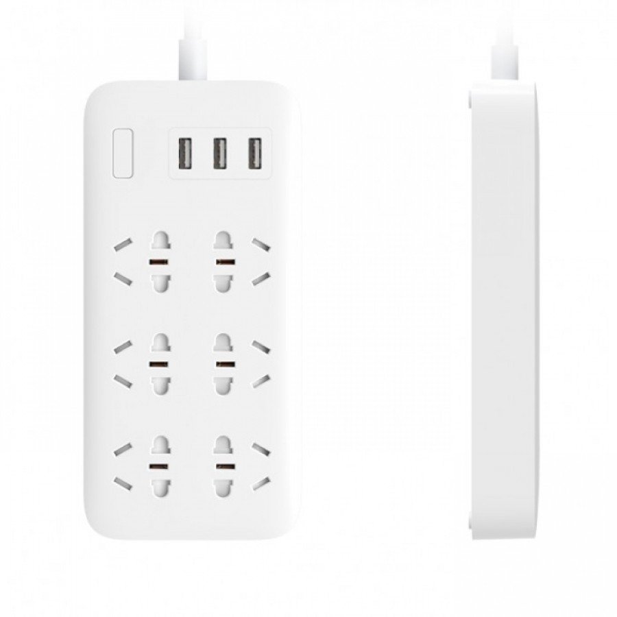 Сетевой фильтр Xiaomi 6 розеток 3 USB Белый Сетевой фильтр Xiaomi 6 розеток 3 USB Белый