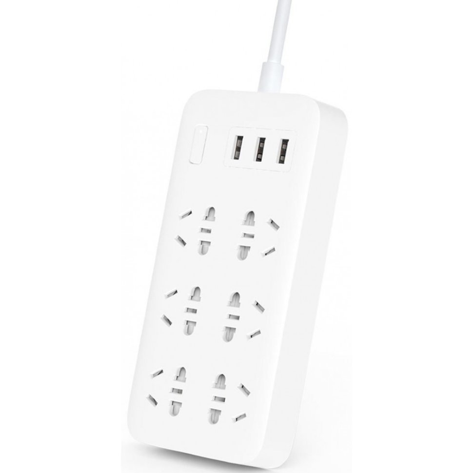Сетевой фильтр Xiaomi 6 розеток 3 USB Белый Сетевой фильтр Xiaomi 6 розеток 3 USB Белый