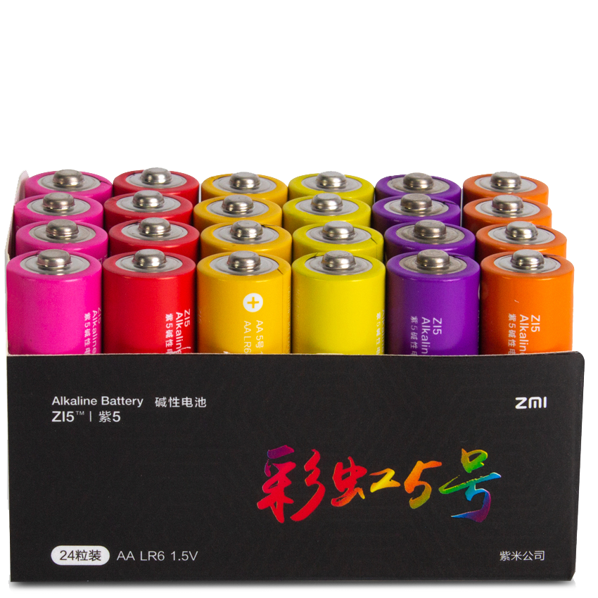 Батарейки ZMI Rainbow ZI5 AA (24шт) Батарейки ZMI Rainbow ZI5 AA (24шт)